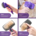 Hertzko Self-Cleaning Slicker Brush for Dogs - Image 2