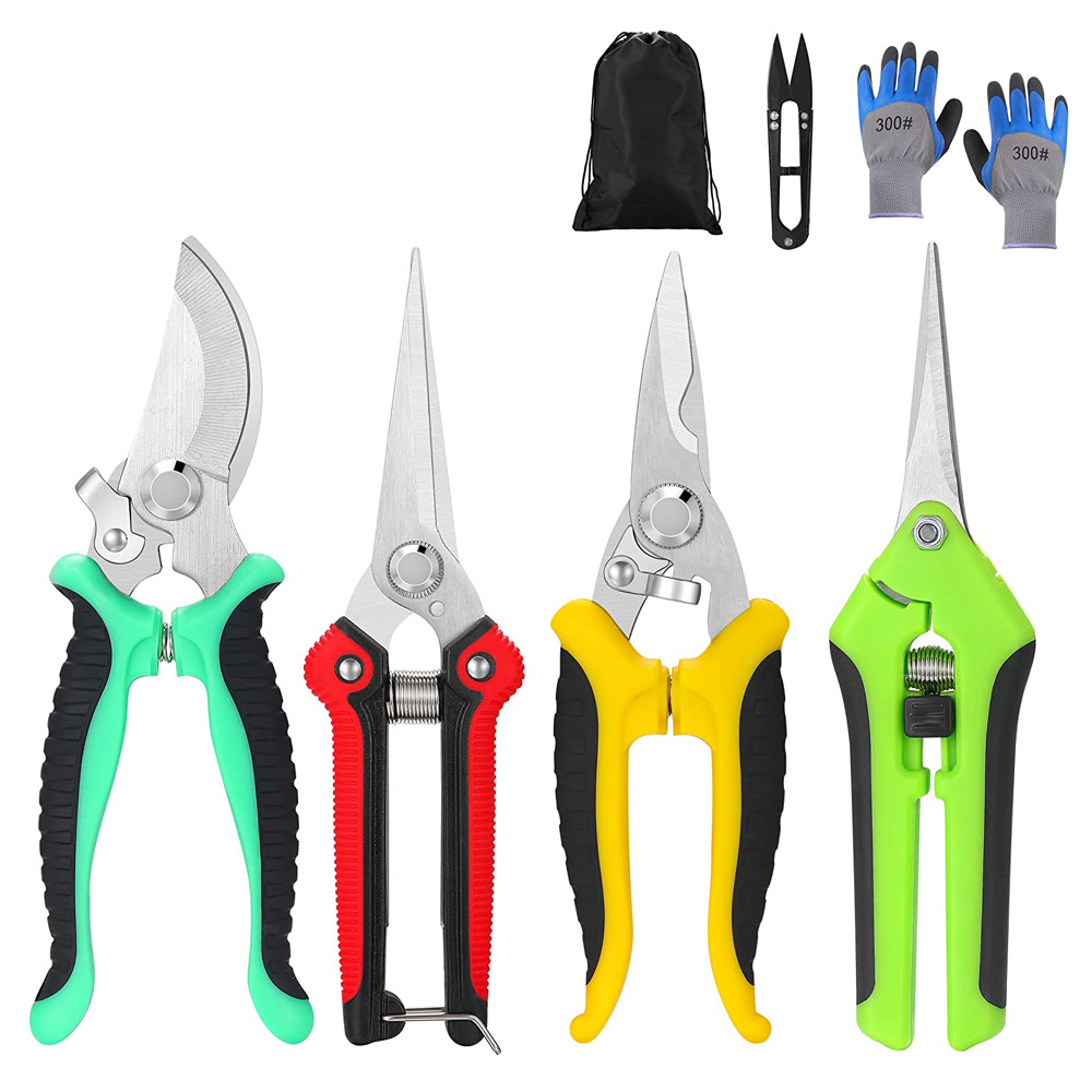 Shears-1.jpg 5 pack Garden Pruning Shears Stainless Steel Blades - Image 1