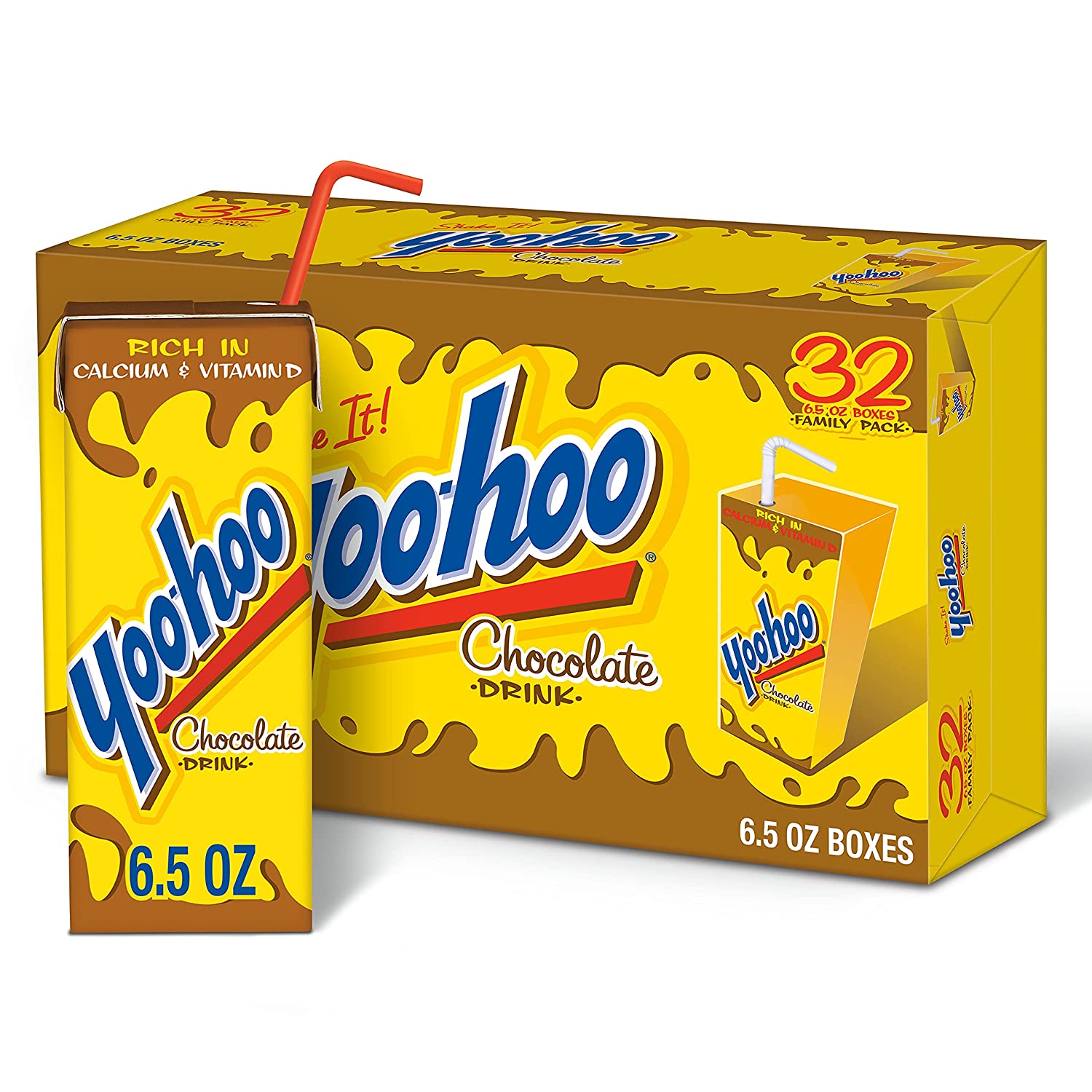 Yoo-hoo1.jpg Yoo-hoo Chocolate Drink, 6.5 fl oz boxes (Pack of 32) - Image 1