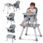 ZEBRATER Baby High Chair 8 in 1 High Chairs for Babies and Toddlers