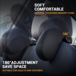 ZORUNOWA Car Headrest Pillow Thickened Memory Foam Road Pal Headrest - Image 2