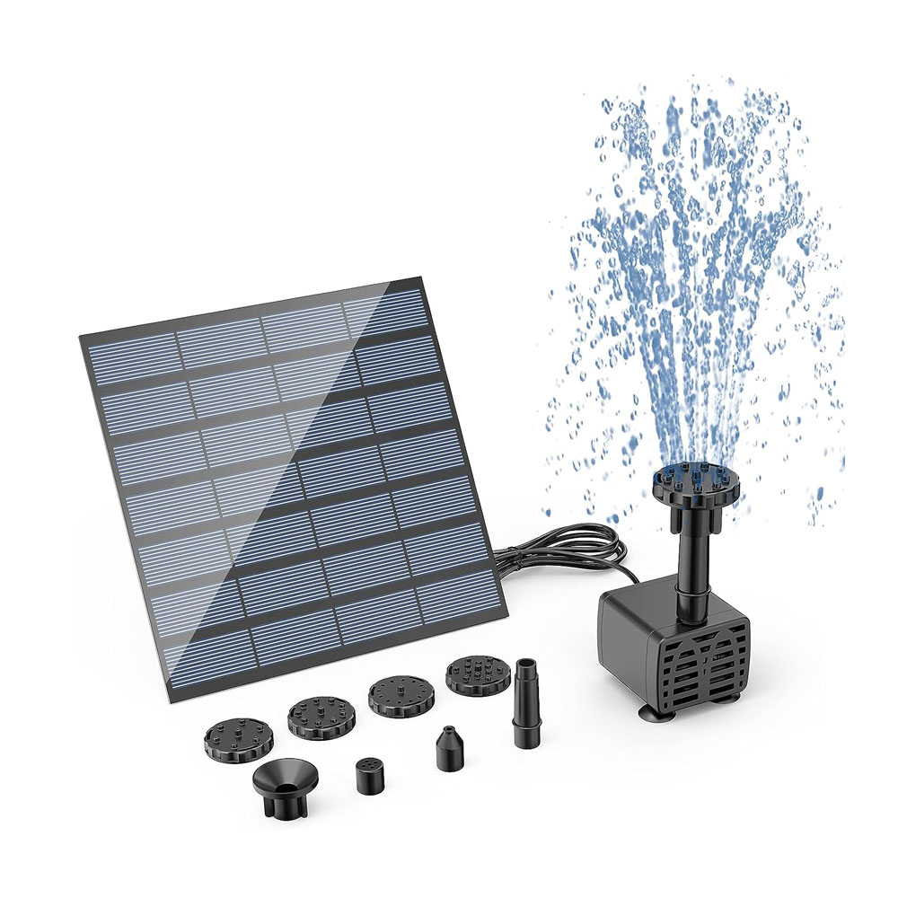 ais1.jpg AISITIN DIY Solar Water Pump Kit, Solar Powered Fountain Pump - Image 1