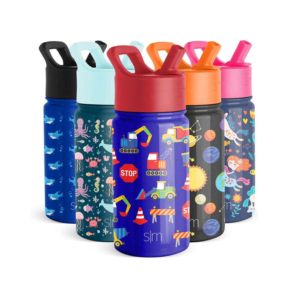 b1.jpg Simple Modern Kids Water Bottle with Straw Lid - Image 1