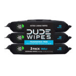 DUDE Wipes – Flushable Wipes – 3 Pack, 144 Wipes