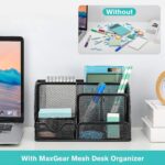 MaxGear Mesh Office Desktop Organizer with Drawer - Image 2