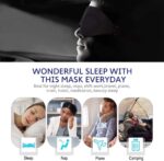 MZOO Sleep Eye Mask for Men Women, 3D Contoured Mask - Image 3