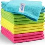 HOMEXCEL Microfiber Cleaning Cloth,12 Pack Cleaning Rag