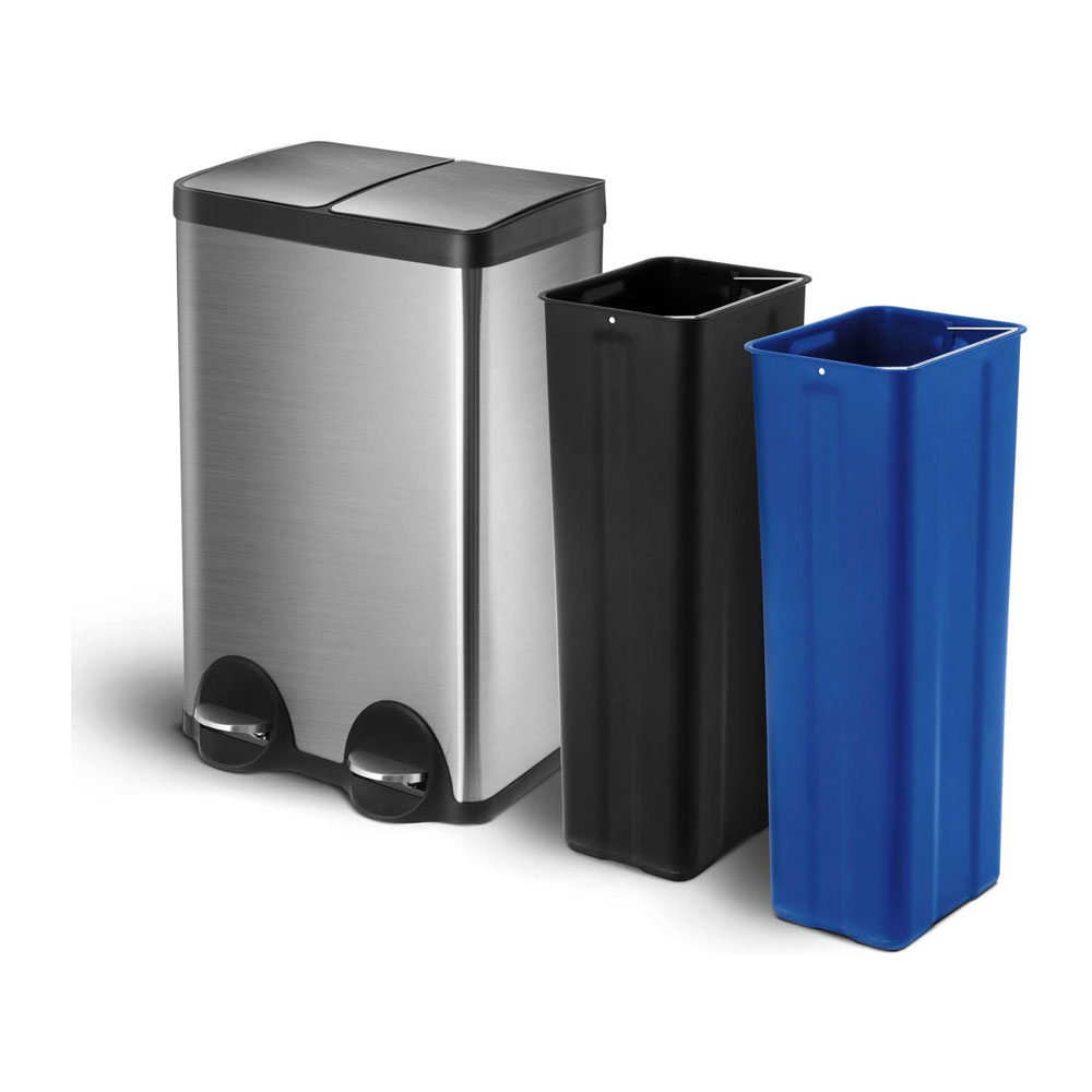 trash1.jpg Home Zone Living 13 Gallon Kitchen Trash Can - Image 1