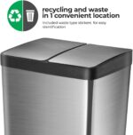 Home Zone Living 13 Gallon Kitchen Trash Can - Image 2