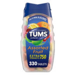 TUMS Extra Strength Antacid Tablets for Chewable Heartburn Relief